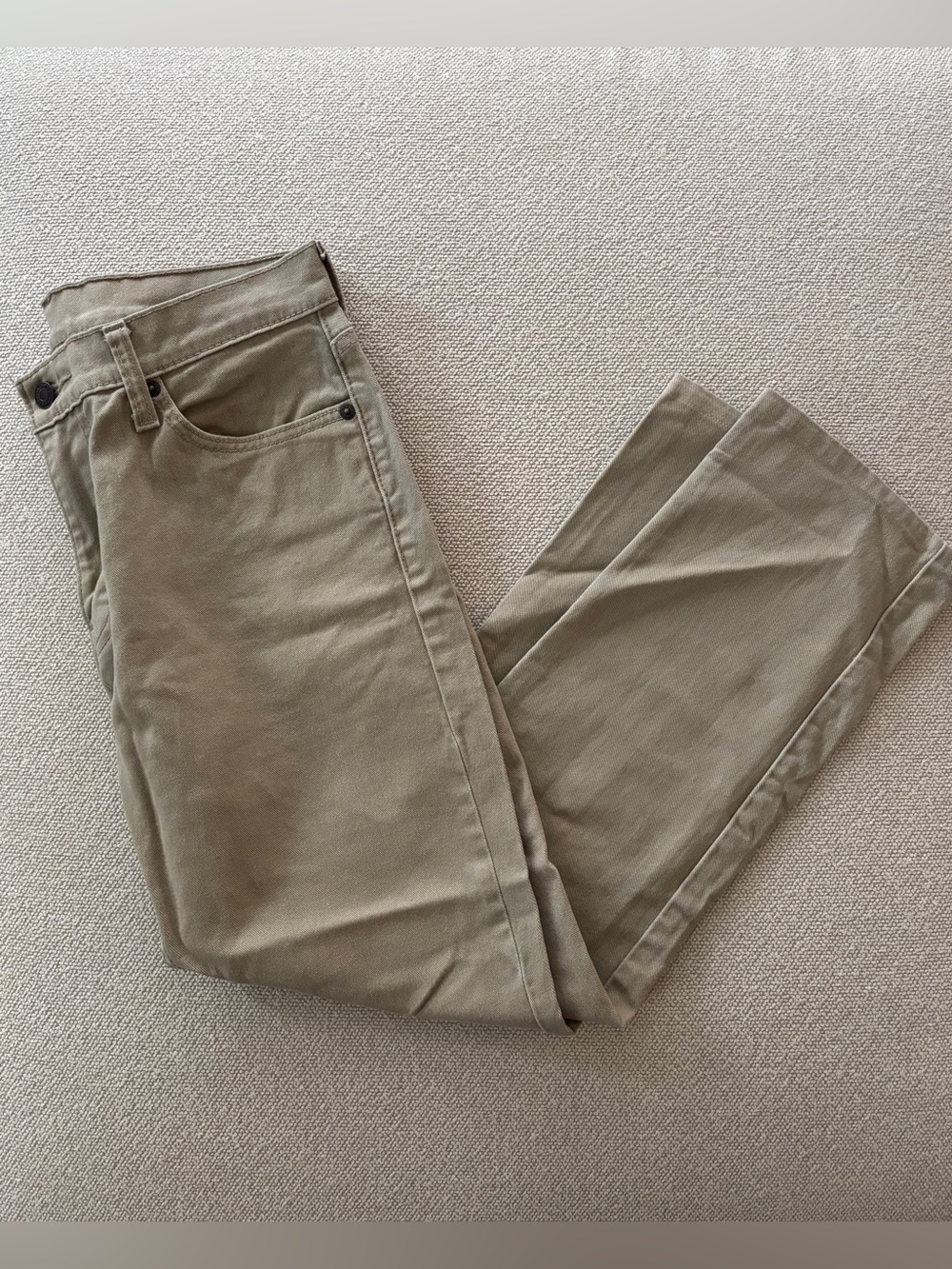 Mens Levi’s 511 Slim Fit Tan Jeans Size 30x29